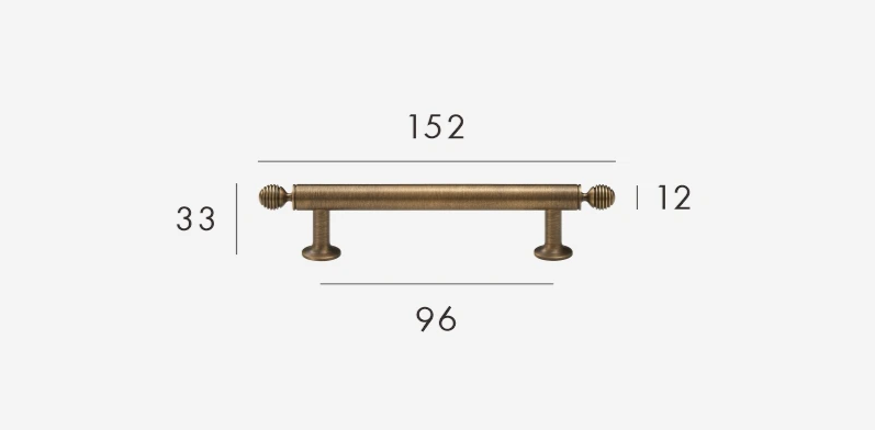 BrassElegance Solid Brass Antique T-Griff Bowlift