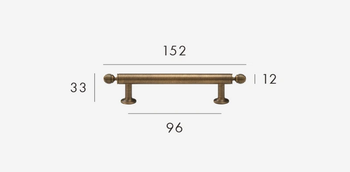 BrassElegance Solid Brass Antique T-Griff Bowlift