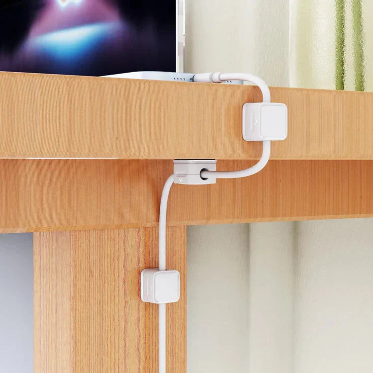 BowLift | Magnetic Cable Organizer | Desktop Cord Management Hub | Adhesive & Residue-Free