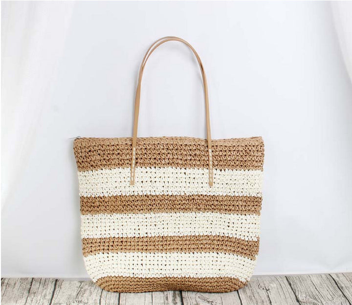 Large rattan shopping bag with sturdy handles Bowlift