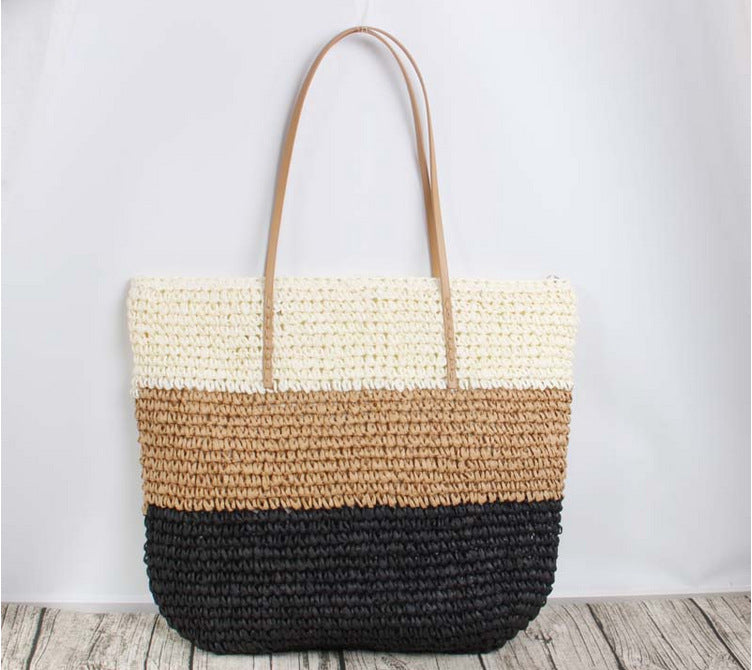 Large rattan shopping bag with sturdy handles Bowlift