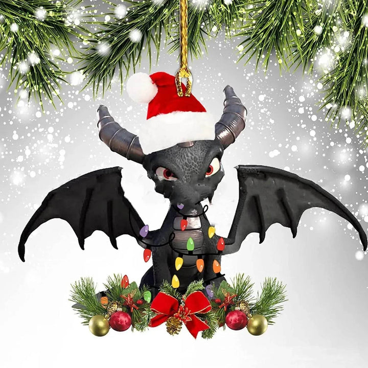 BowLift | Dinosaur Dragon Egg Christmas Decorations Pendant Acrylic