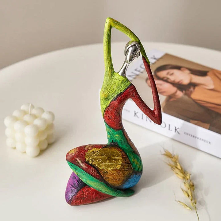 BowLift | Modern Abstract Woman Sculptures – Handcrafted Colourful Resin Art for Home Decor