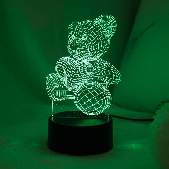 LumiBear – 3D Illusion Night Light Teddy Bear Bowlift