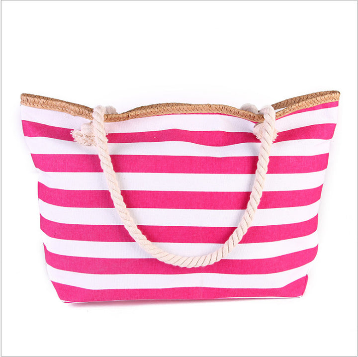 Large beach bag with maritime stripes Bowlift