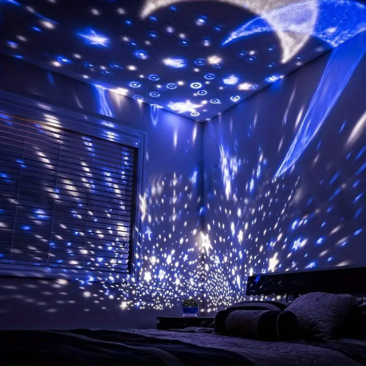 BowLift | 360° Sky Projector | Modern Nightstand Lamp with LED