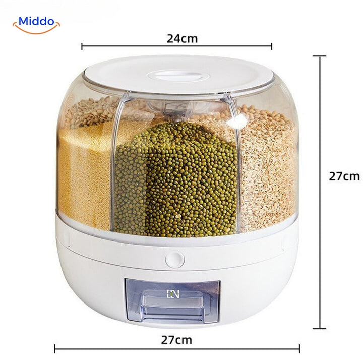 BowLift | 360° Rotating Grain Dispenser - SpinStore GrainKeeper