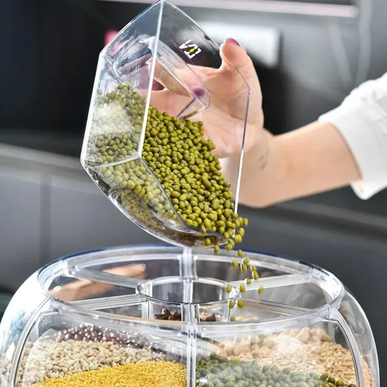 BowLift | 360° Rotating Grain Dispenser - SpinStore GrainKeeper