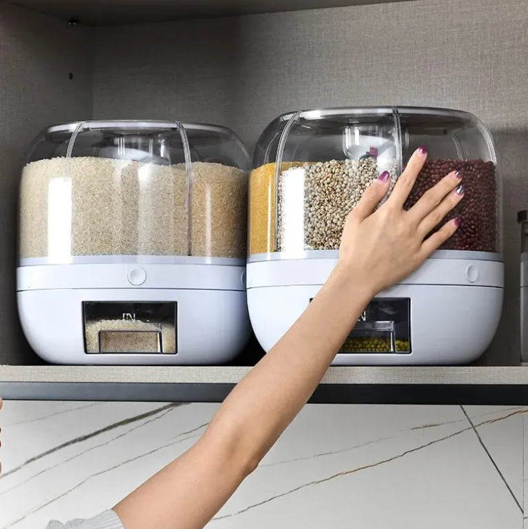 BowLift | 360° Rotating Grain Dispenser - SpinStore GrainKeeper