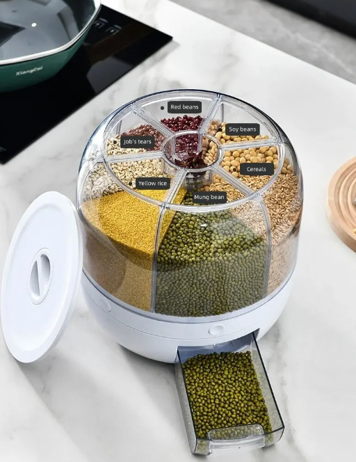 BowLift | 360° Rotating Grain Dispenser - SpinStore GrainKeeper