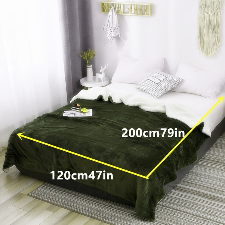 LuxeFlannel – Double-sided Sherpa Blanket for Ultimate Comfort Bowlift