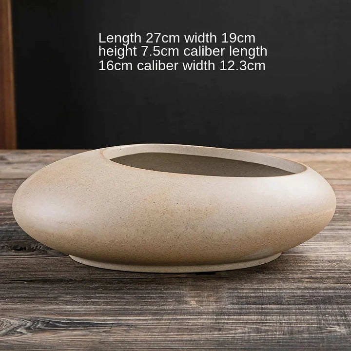 BowLift | Large-caliber Ceramic Flowerpot for Office and Balcony
