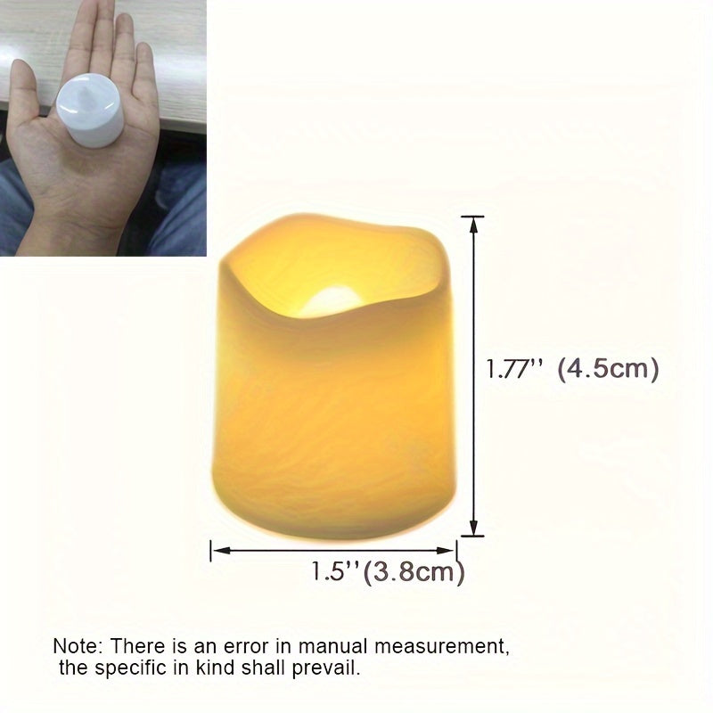 MagicGlow - Safe LED Tea Lights Set of 24 Bowlift