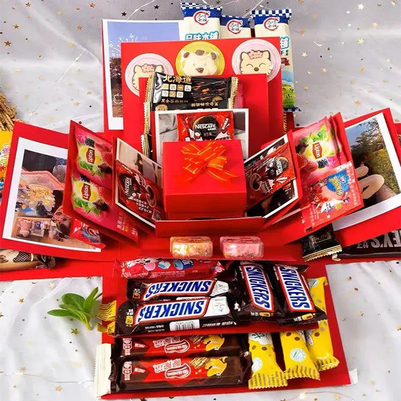 BowLift | DIY Exploding Gift Box | 5-Layer Nesting Design | Customizable Surprise Box for Special Occasions