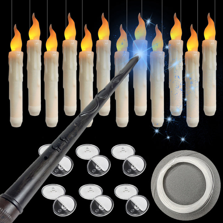 Magic wand led electronic candle light halloween christmas decoration tears candle long rod rod wax
