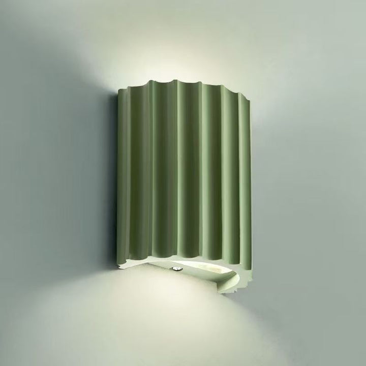 Quiet wind aisle lights led Macaron wall entrance bedside lights corridor lights resin Roman column wall lights