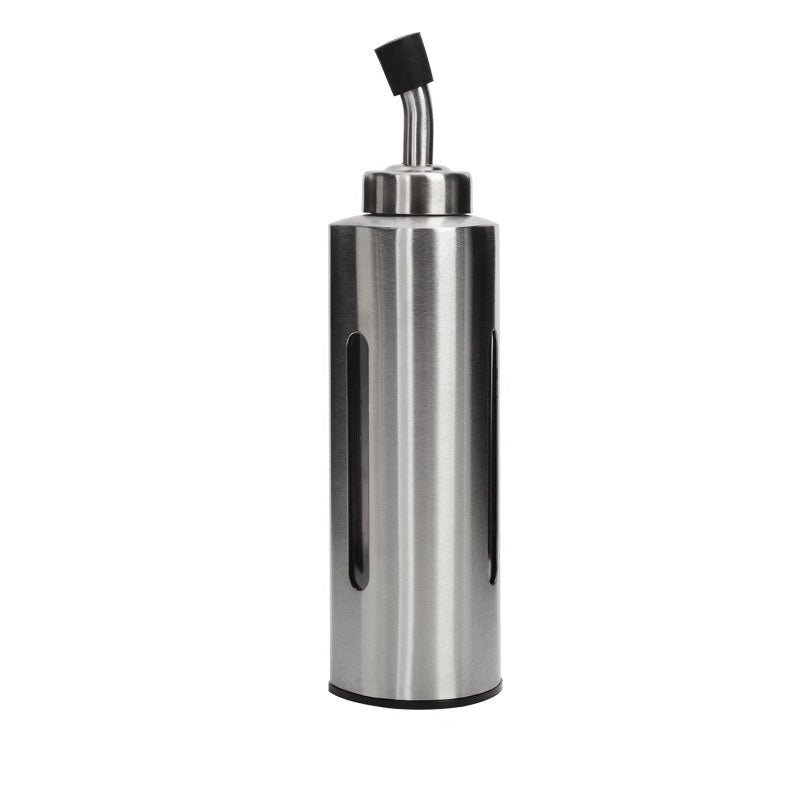 Stainless steel oil pan, soy sauce bottle, vinegar bottle, seasoning oil pan, leak-proof oil pan, kitchen condiment bottle, teppanyaki oil pan