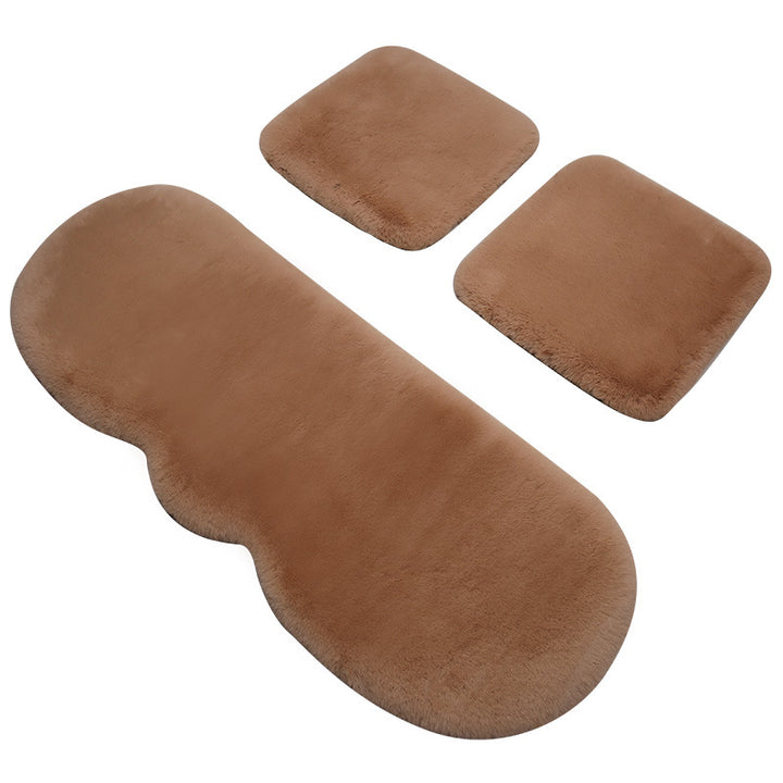 BowLift 丨 Thickened Winter Short Rabbit Plush Car Seat Cushion without Backrest
