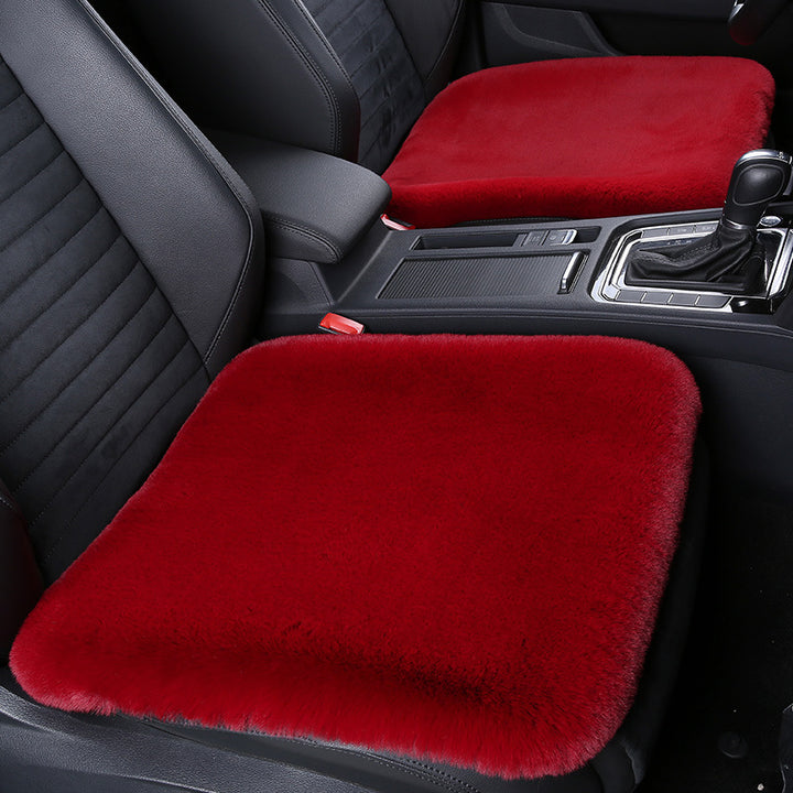 BowLift 丨 Thickened Winter Short Rabbit Plush Car Seat Cushion without Backrest