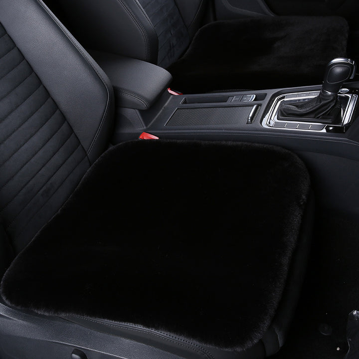 BowLift 丨 Thickened Winter Short Rabbit Plush Car Seat Cushion without Backrest