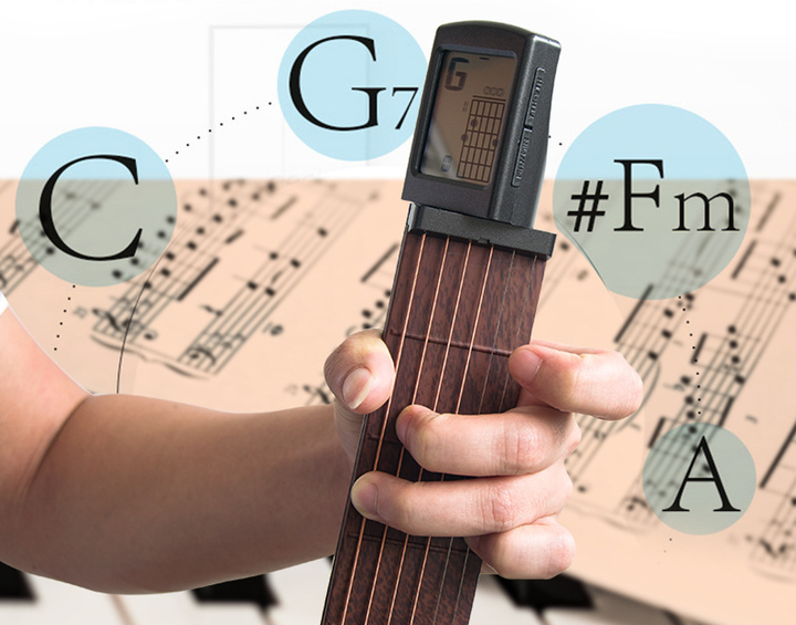 BowLift | Pocket Guitar Practice Tool+Chord Fingering/Portable Mini/Finger Training