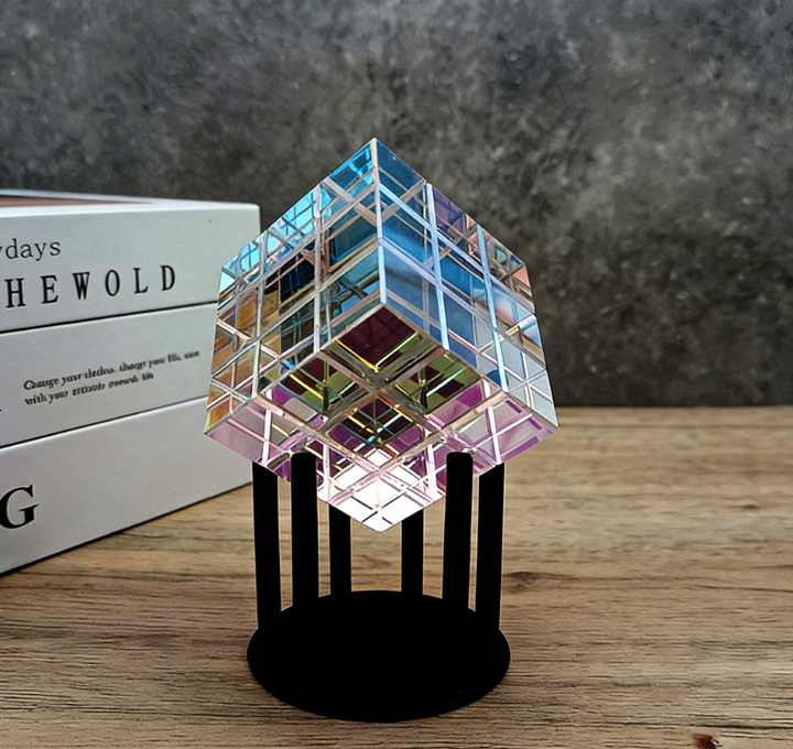 BowLift | Ornament+Crystal Cube Carved/Light Cube/Sun Catcher
