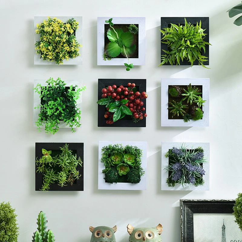 BowLift | GreenFrame Wall Decoration – 3D Art Plant in Modern Hanging Frame