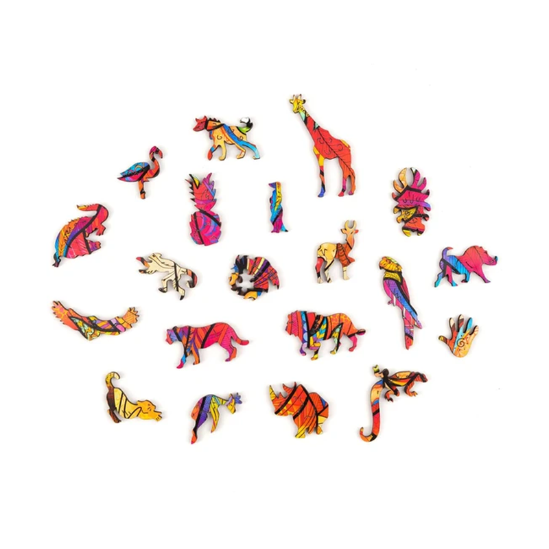 Wooden Lion Puzzle | Bowlift