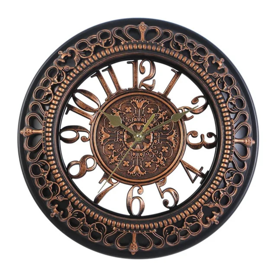 BowLift | Large Wall Clock Black Modern | Elegant Wall Clock
