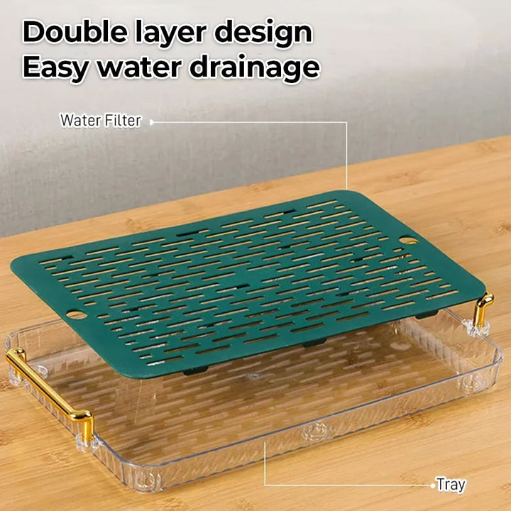 Light Luxury Draining Tea Tray | Bowlift