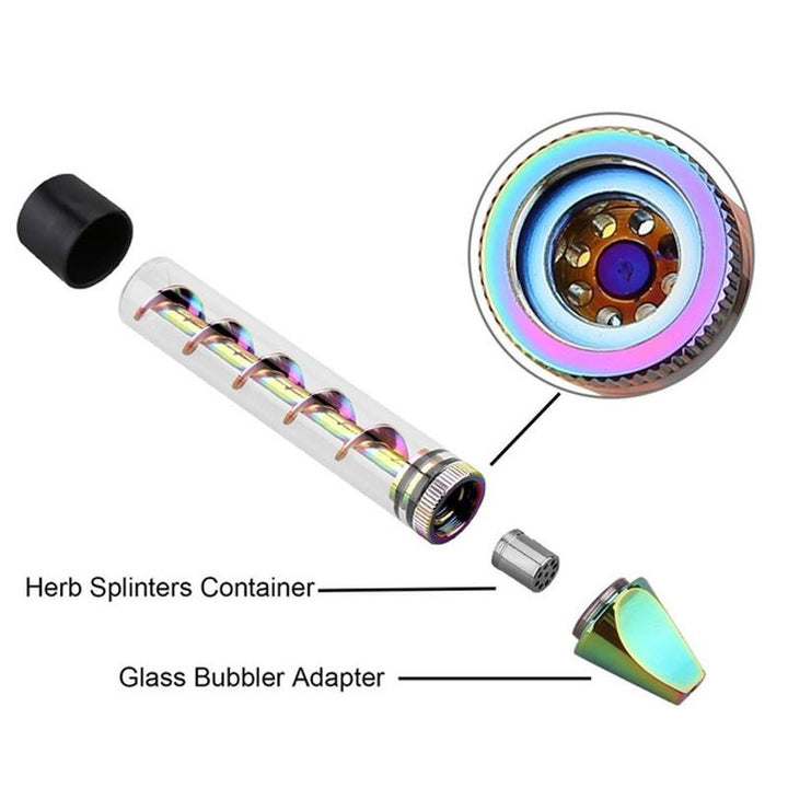 BowLift | Glass Twisty Smoking Pipe Set