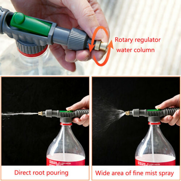 BowLift | Universal Bottle Garden Sprayer with High Pressure Nozzle – For Plant Watering and Cleaning