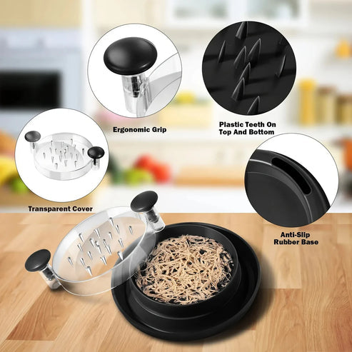 BowLift | GourmetCraft Chicken Shredder Pro | Effortless meat shredding for quick meal preparation and gourmet dishes