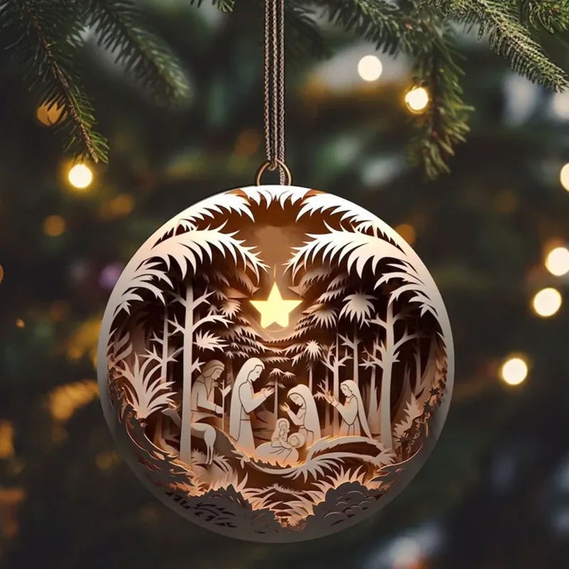 BowLift | Nativity Christmas ornament