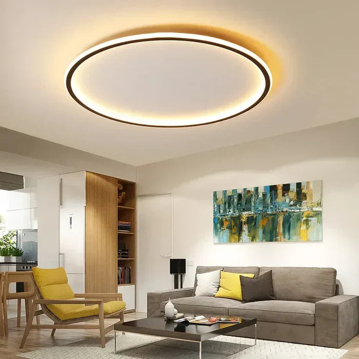 Scandinavian Round Ceiling Lamp - AuroraSphere | Bowlift