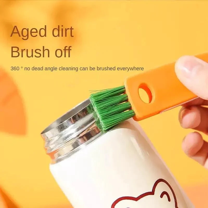 3 in 1 Bottle Lid Rubber Ring Groove Gap Cleaning Brush, Multifunctional Bottle Gap Cleaner Bowlift