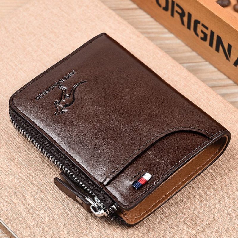 BowLift | WalletPro – Men’s Genuine Leather RFID Anti-Theft Wallet