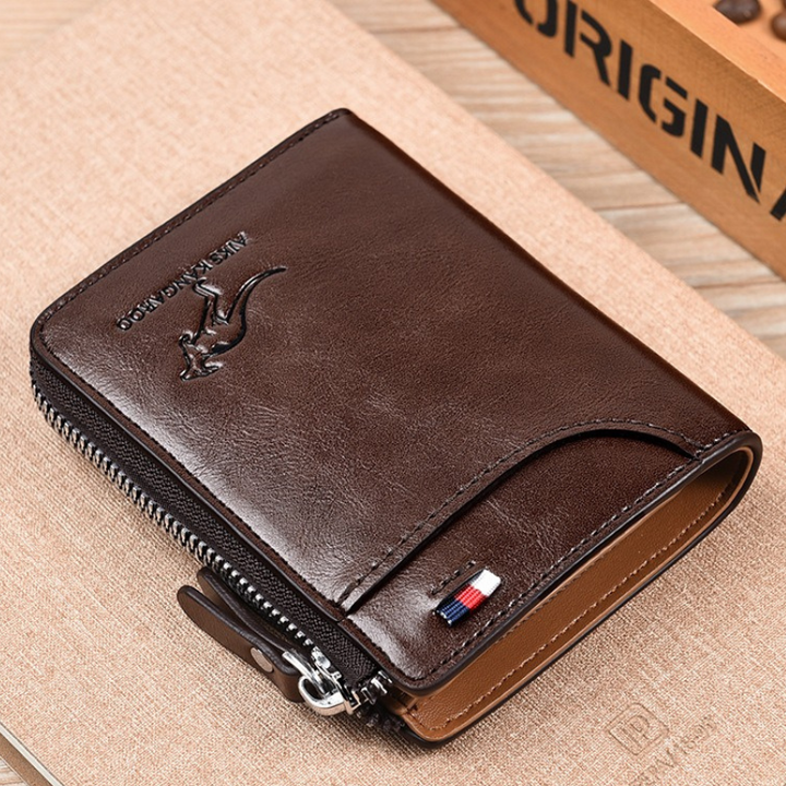 BowLift | WalletPro – Men’s Genuine Leather RFID Anti-Theft Wallet