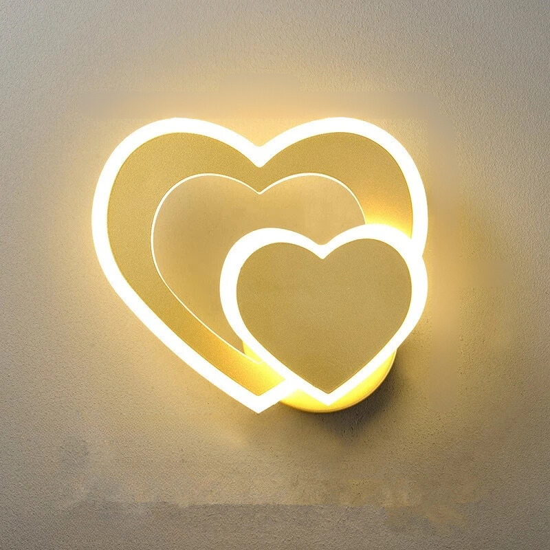 HeartGlow Wall Lamp - Modern LED Lighting Bowlift