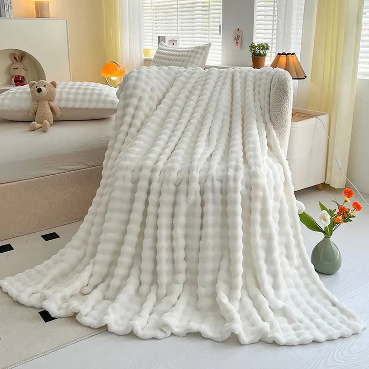 BowLift | Luxury Bubble Texture Fleece Blanket - BubbleNest