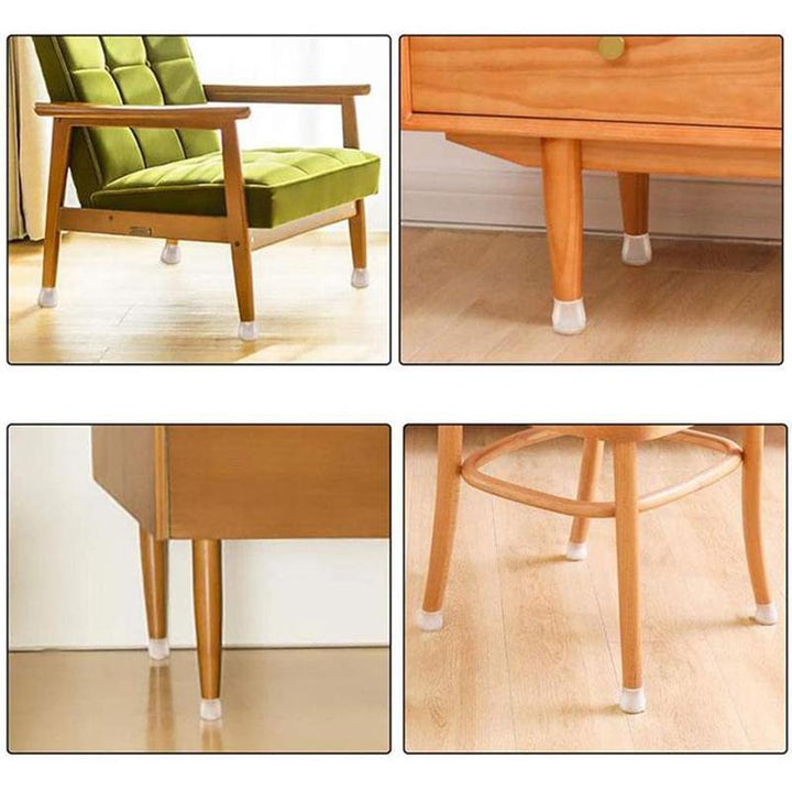 Upgraded Furniture Silicone Protection Covers Chair Leg Covers with Felt | Bowlift