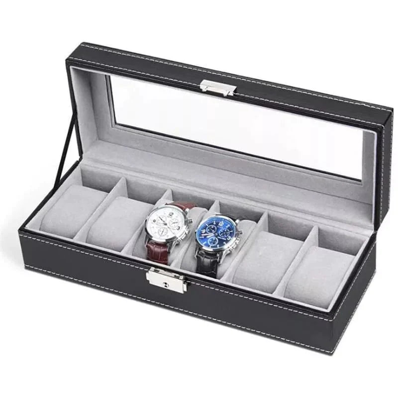 6 and 12 Slot Leather Watch Organizers Bowlift