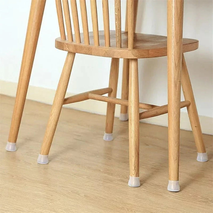 4 Pcs Silicone Chair Leg Covers Bowlift