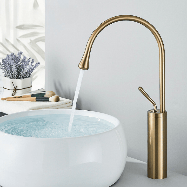 BowLift | BrassGlow - Warm & Cold Mixer Tap for the Sink