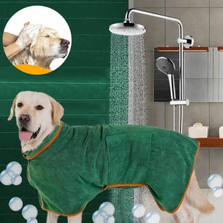 BowLift | Dog Towel Robe for Dogs – Quick-Drying Adjustable Dog Blanket, Comfortable and Stylish Bathrobe for All Sizes