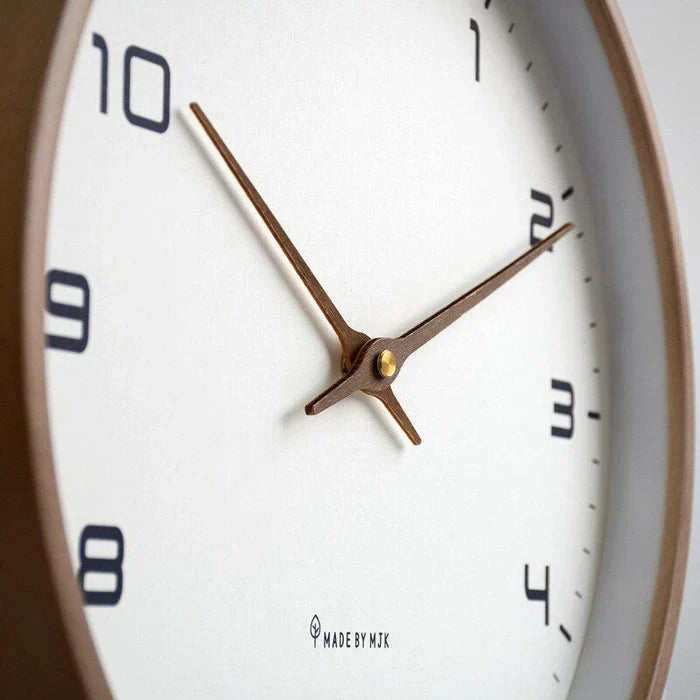 NordicTimber - Sturdy Wooden Wall Clock for Your Interior Bowlift