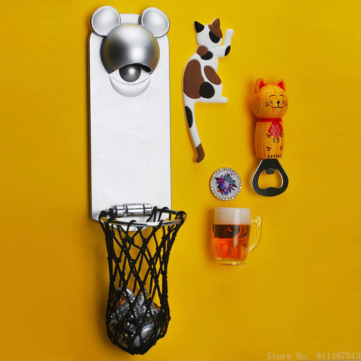 BowLift | Fridge Magnetic Basketball Bottle Opener