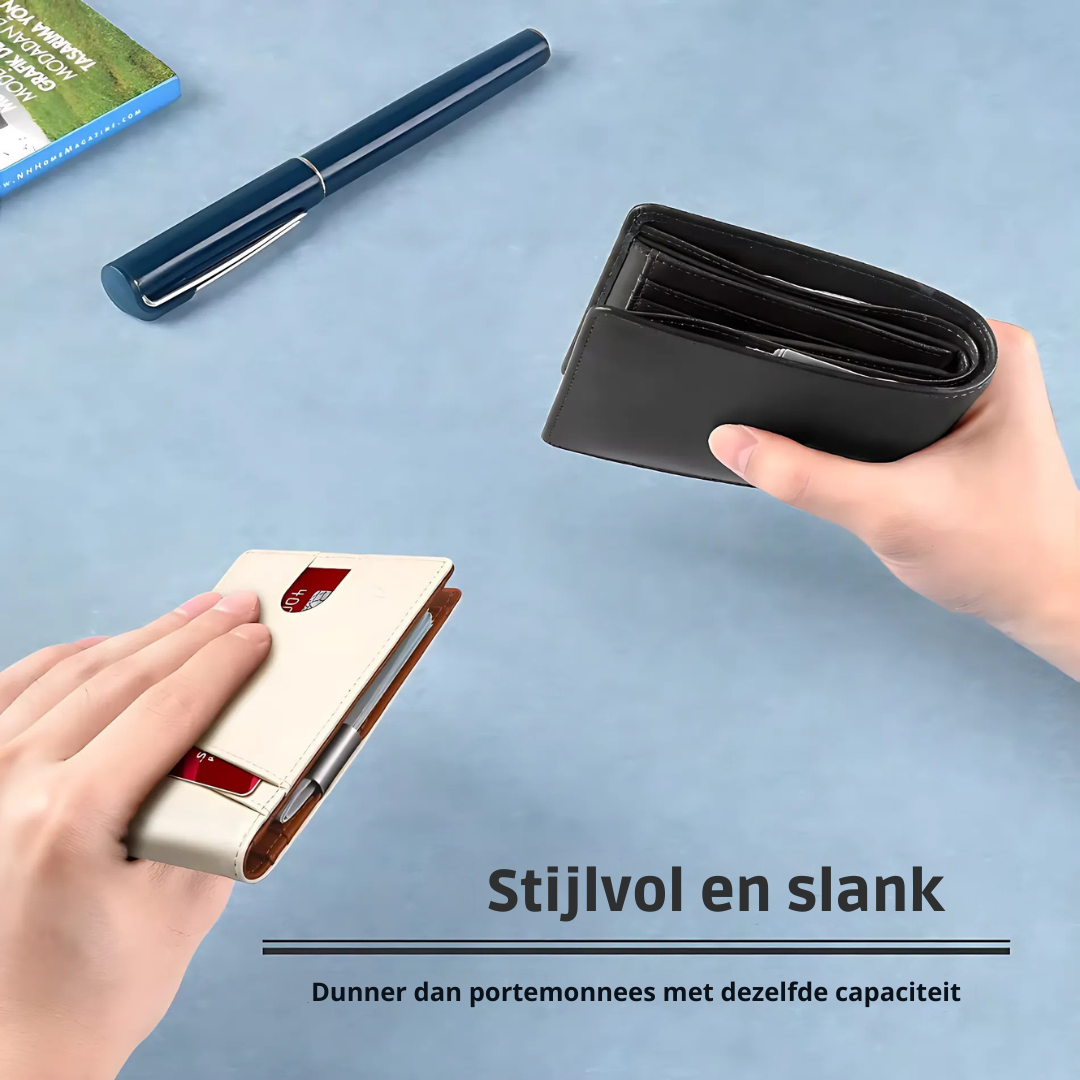 BowLift | SafeSlim RFID Leather Men's Wallet – Compact, Thin & Safe