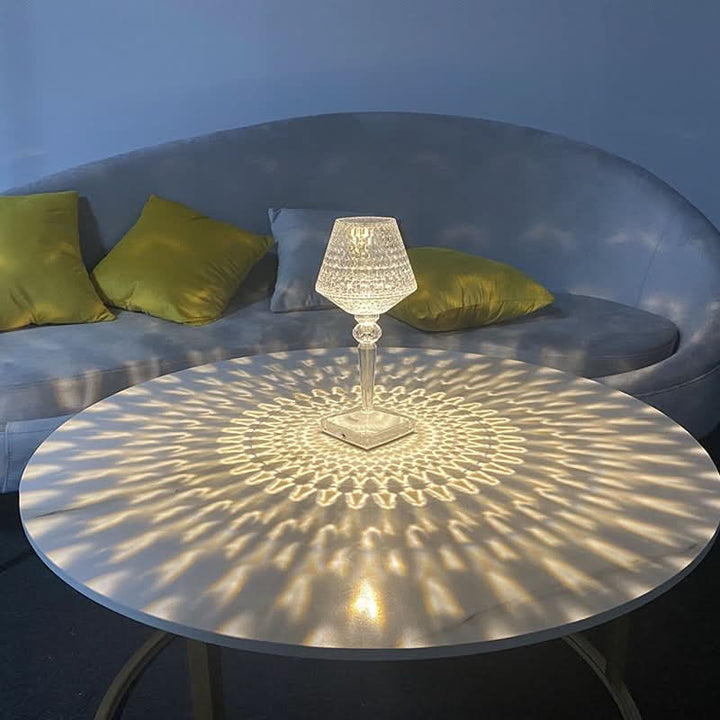 BowLift | Rechargeable Crystal Lampshade Touch LED Lamp