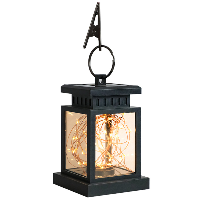 BowLift | Solar LED Lantern with Light Wire and Hanging Clip – Waterproof Garden Lighting for Terrace and Balcony